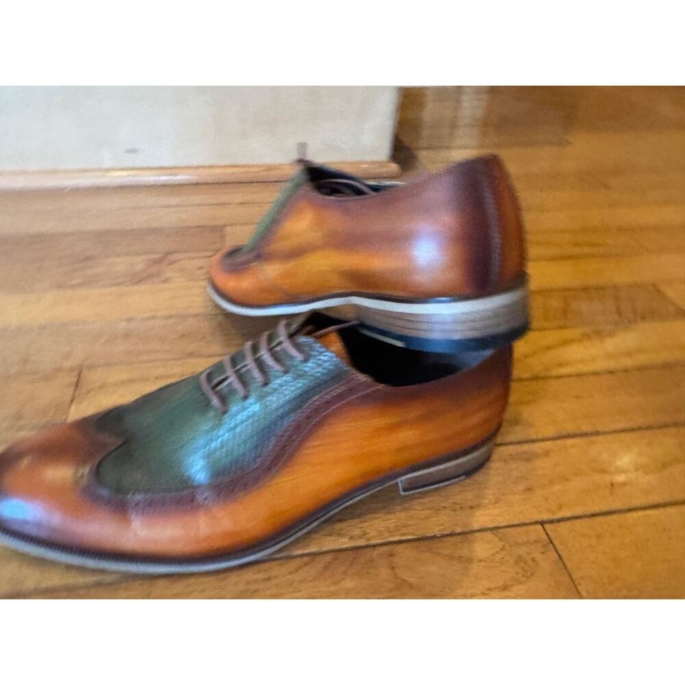 Gacco perforated shoe derby size 43 (mens 800 - Picture 2 of 7